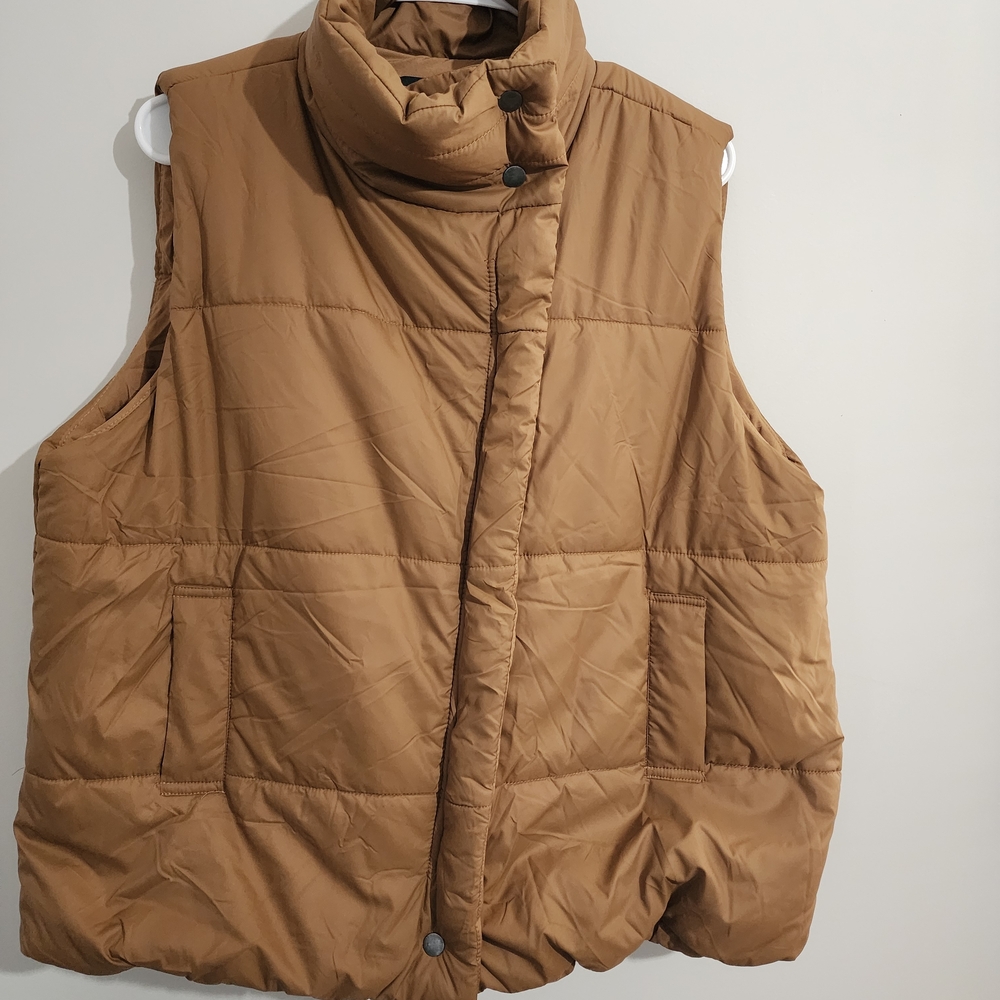 Blu Pepper Women's Brown Puffer Vest
